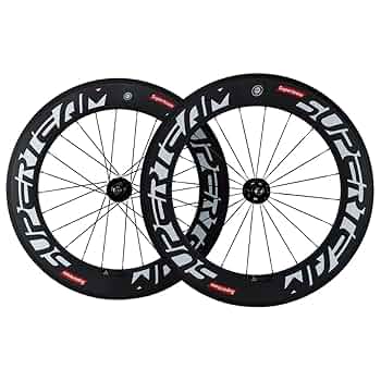 SUPER TEAM 88mm カーボン クリンチャーホイール Superteam-チューブレスカーボンロード自転車ホイール,フロント